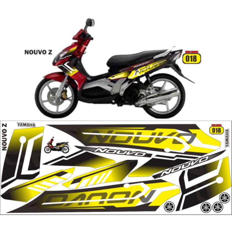 striping variasi nouvo z / decal nouvo z / sticker nuvo z