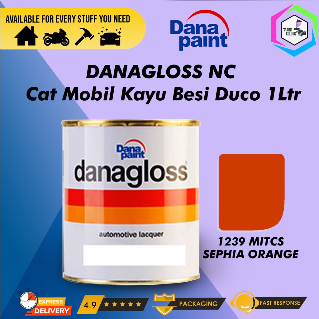 DANAGLOSS 1239 Mits Sephia Orange - Cat Mobil Kayu Besi Duco