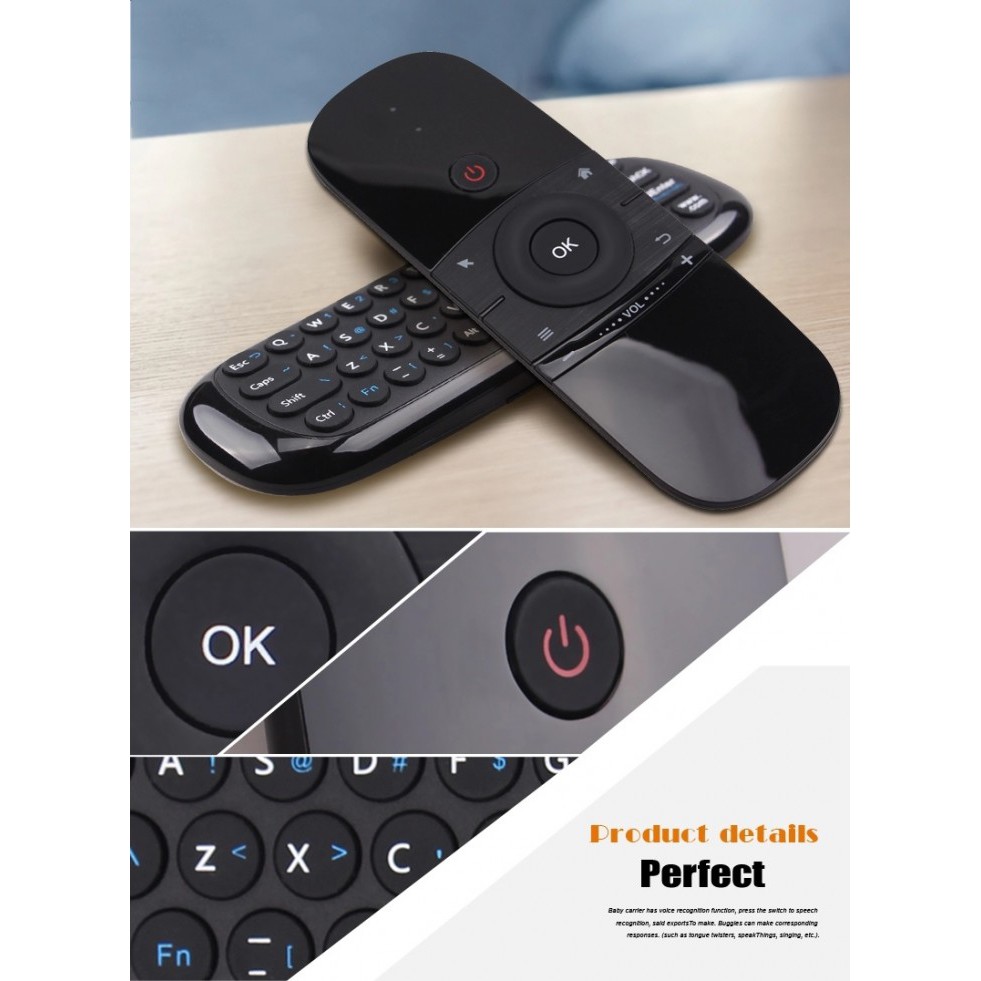 WECHIP W1 Mini Air Mouse Remote Control Wireless 2.4Ghz Keyboard