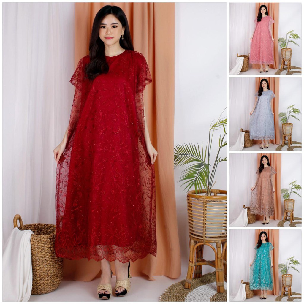 BAJU ATASAN WANITA TERBARU BAJU DRESS WANITA TERBARU 2021 LONG DRESS KOREAN STYLE BAJU PESTA WANITA