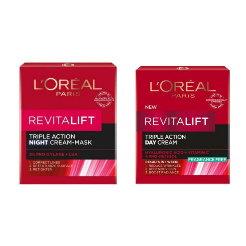 LOREAL Revitalift Triple Action Day &amp; Night Cream 50ml