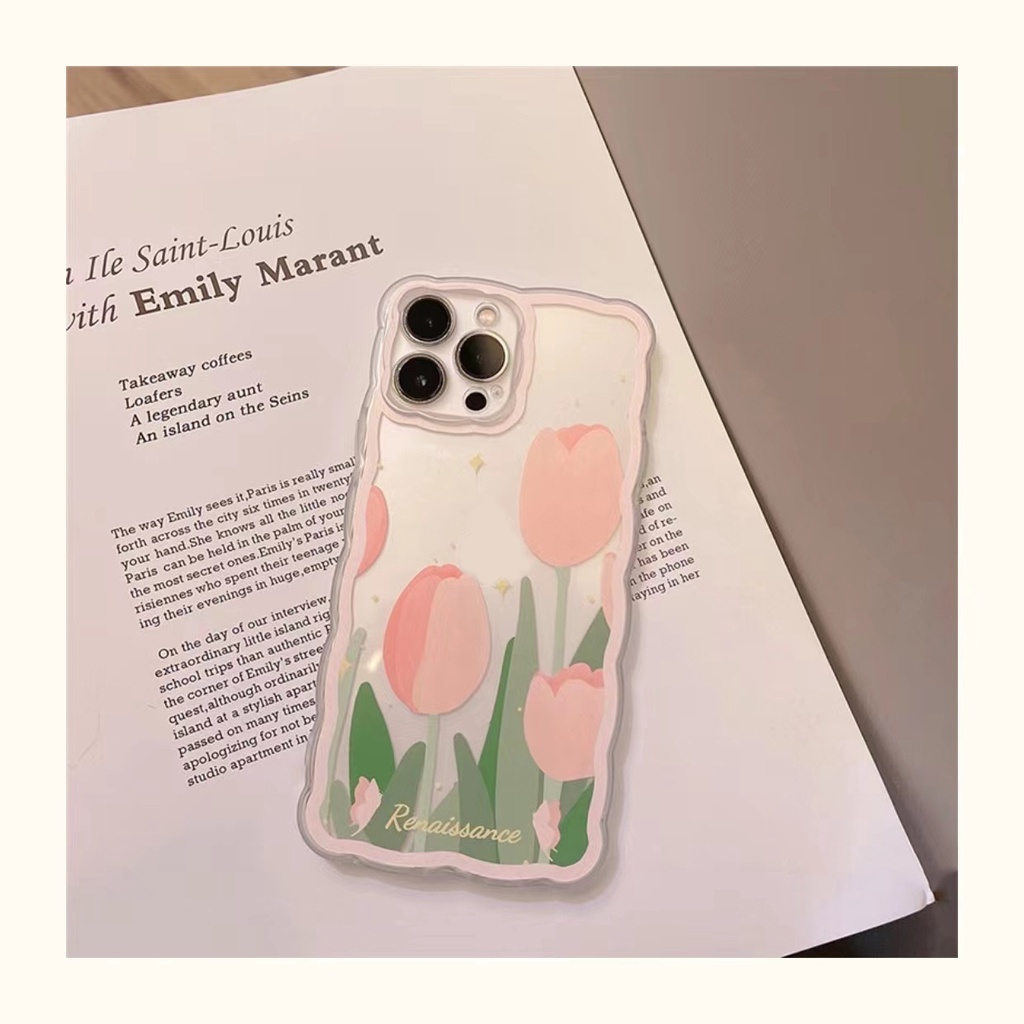 Soft Case Silikon TPU Transparan Motif Bunga Untuk IPhone 13 12 Mini 11 Pro X XR XS Max SE 2020 6 6S 7 8 Plus