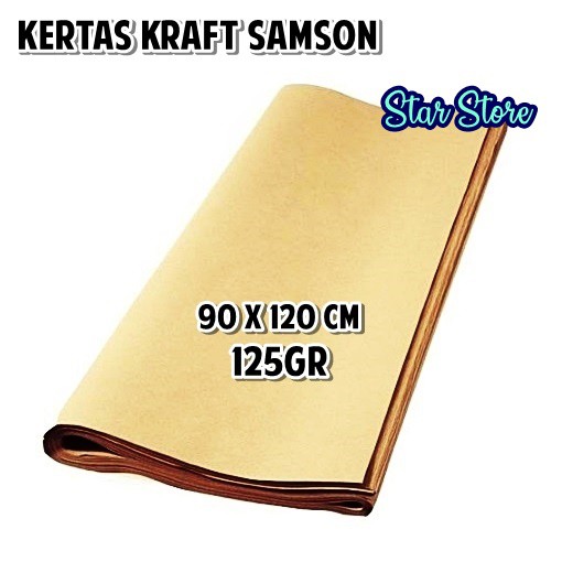 

Kertas Samson / Kertas Coklat / Kertas Kraft / Bahan Paper Bag 125 gr