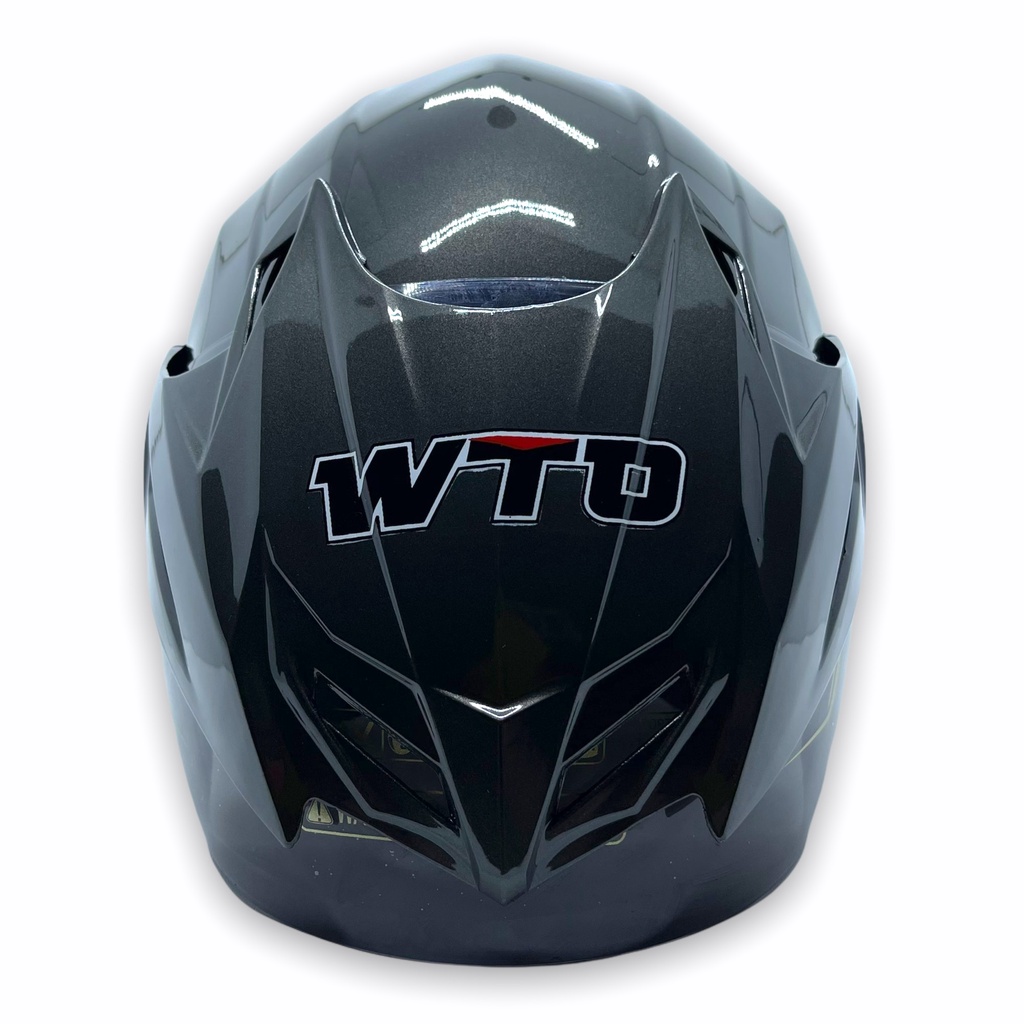 Helm WTO Z1R Pet - D-Smart Polos - Abu-Abu - Half Face ALL SIZE