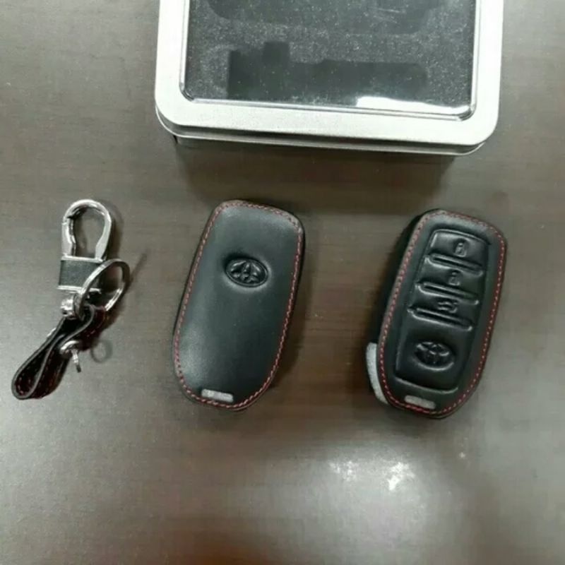 Sarung remote kulit  mobil toyota Fortuner VRZ 2016-2021