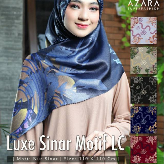 Segi empat Luxe sinar motif LC by azara