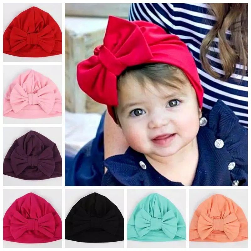 Turban Kupu | Turban Anak Pita Kupu | Turban Lucu | Alus Collection