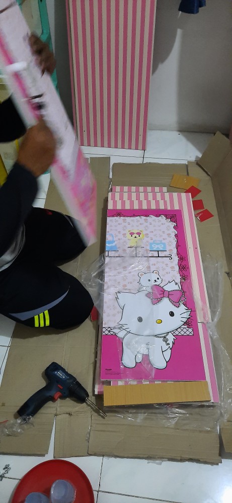 Lemari Pakaian Anak Karakter Charmy Kitty Wd 1311 Cmy