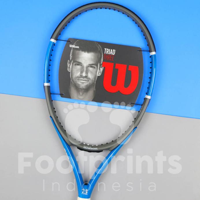 RAKET TENIS WILSON TRIAD 3 THREE TENNIS RACKET ORIGINAL 258 GR 113 IN