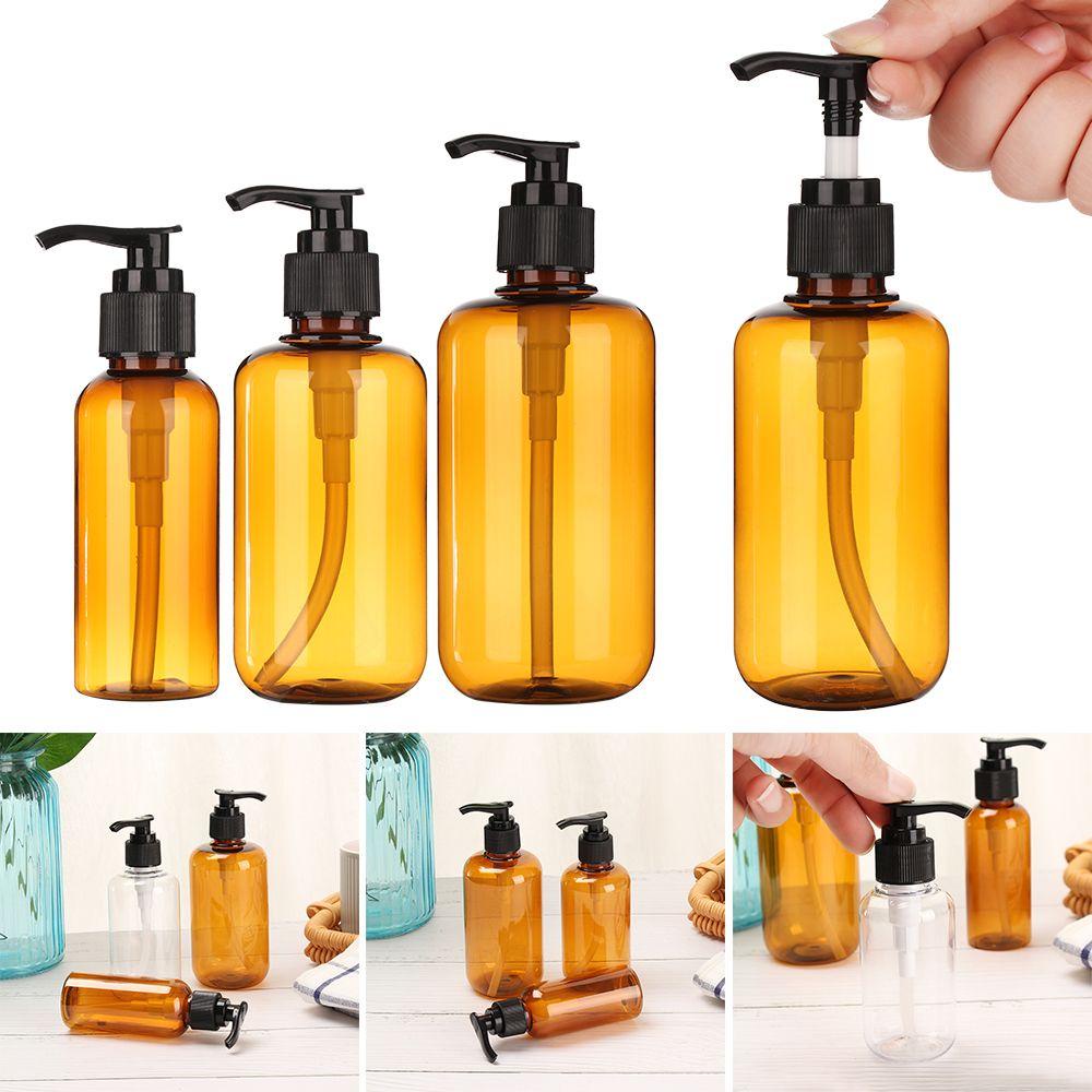 Populer 1pc Shower Gel Botol Perlengkapan Mandi Rumah Hand Sanitizer Wadah Pompa Plastik