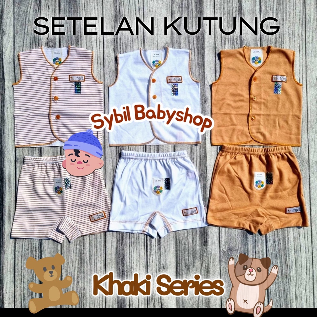 NOVA 3 PCS BAJU KODOK SERIES KHAKI