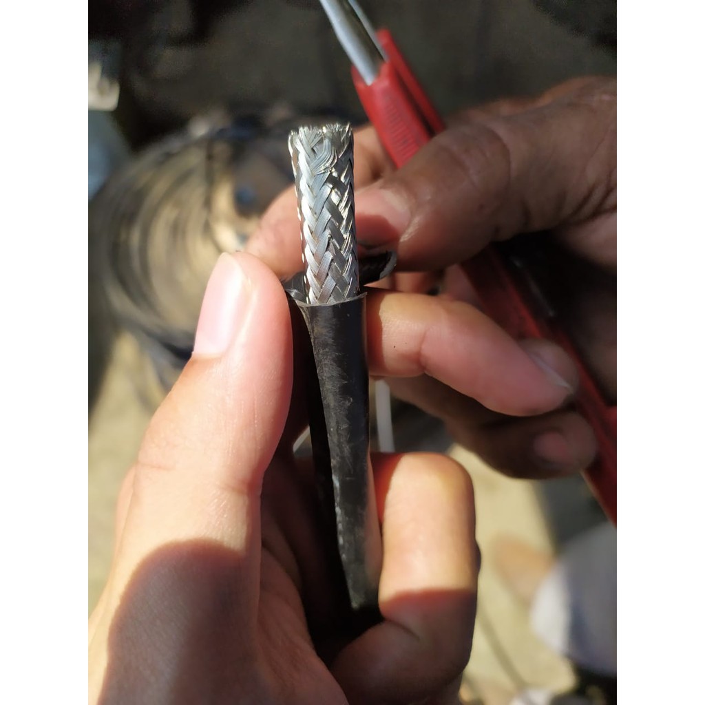 Kabel RG8 RG-8 Meteran Low Loss Koaksial 50 Ohm Coaxial 50Ohm Antena