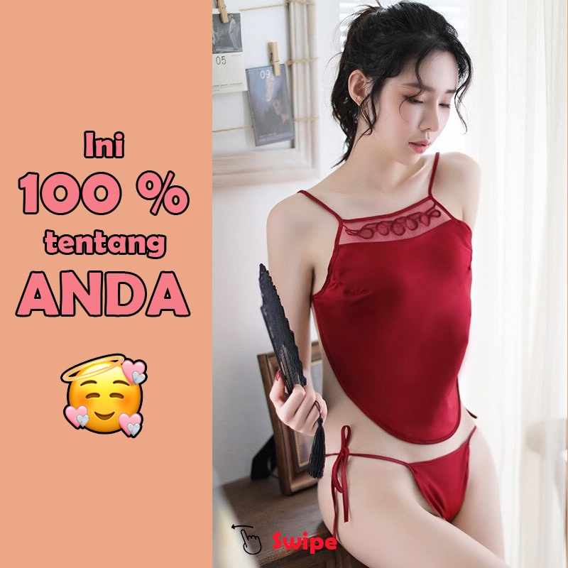 d1976 Baju Haram Cewe Bikini Lingery Lingerie Lingeri Lingeria Lengerie Lingery Sexy Wanita Dewasa Hot Binal Jumbo Big All Size Oversize Sexy Murah Jumbo S M L XL 2XL Tali Samping OFL-F325-1