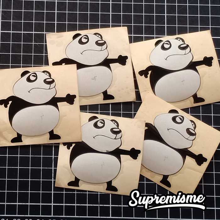 Stiker Beruang Lucu / Sticker Funny Bear / Stiker Beruang Imut / Sticker Motor Beruang Glossy Waterproof