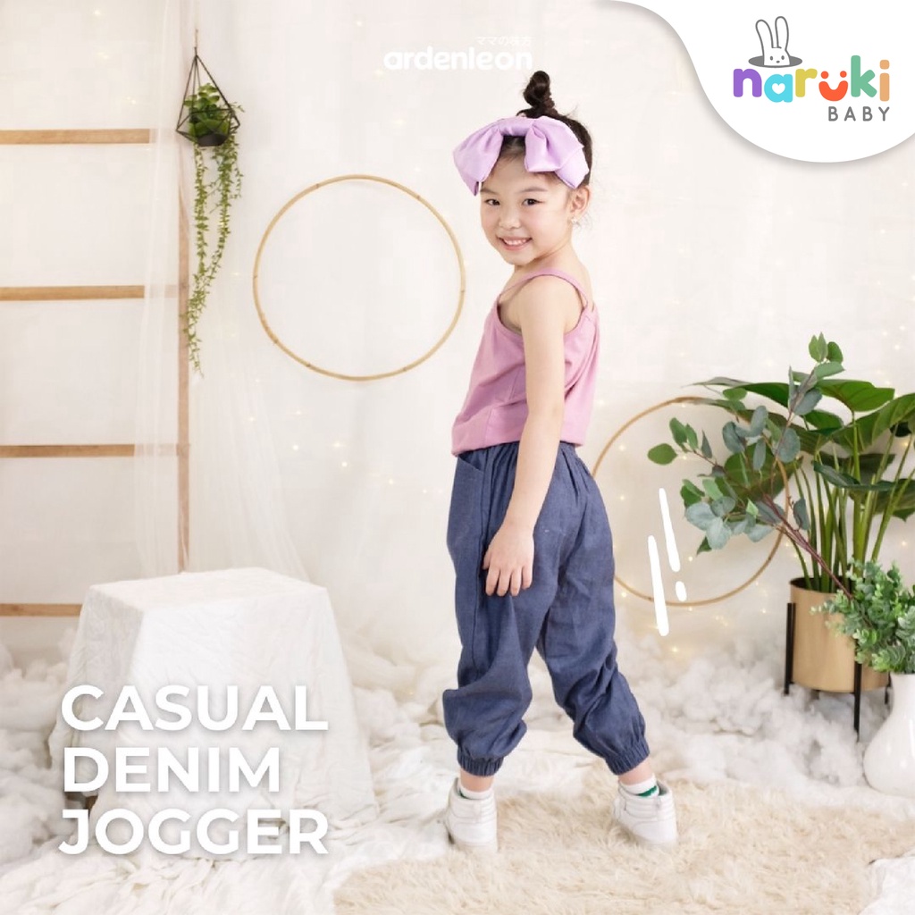 Ardenleon Denim Jogger Pants Kids Arden Leon Celana Panjang Anak-anak