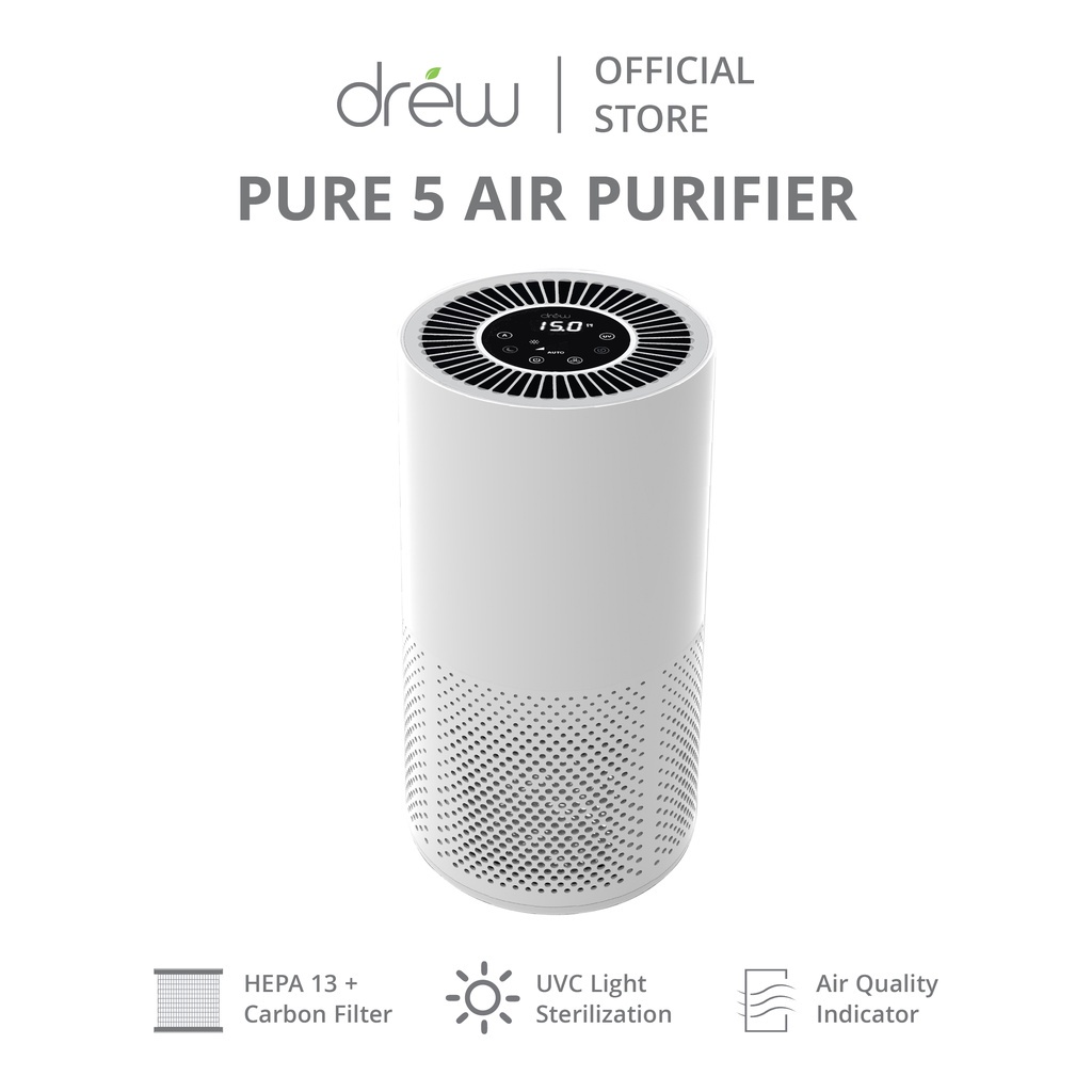 DREW Air Purifier - PURE 5 / Pembersih Udara / Purifier Hepa Filter