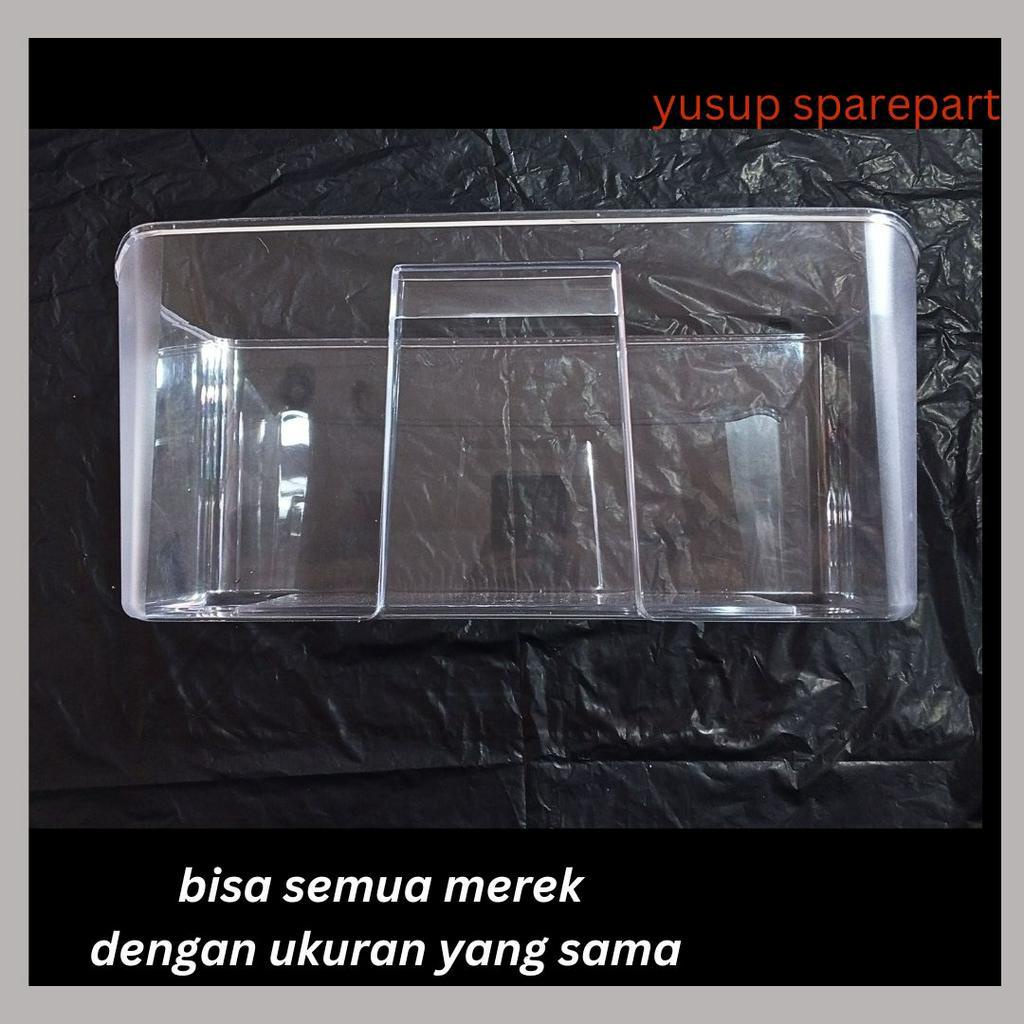 BOX SAYUR/TEMPAT SAYUR KULKAS ORIGINAL SANKEN, 1 PINTU DAN 2 PINTU 43,5 X 22 CM