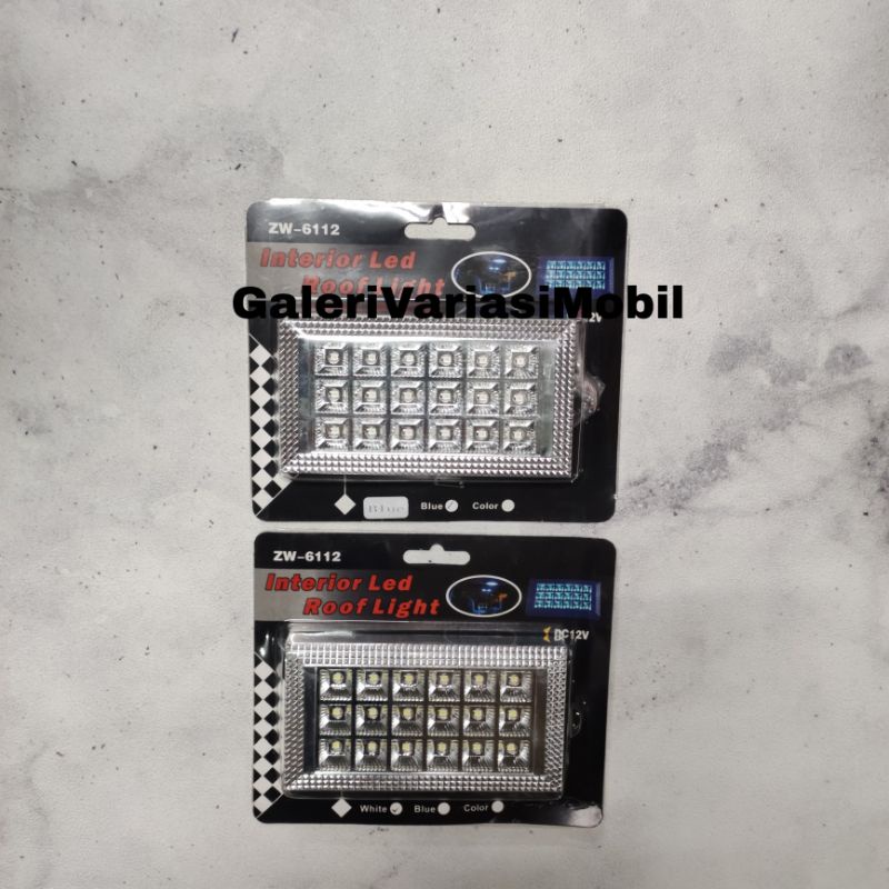 Lampu Plafon LED Kabin Mobil Universal 18 LED