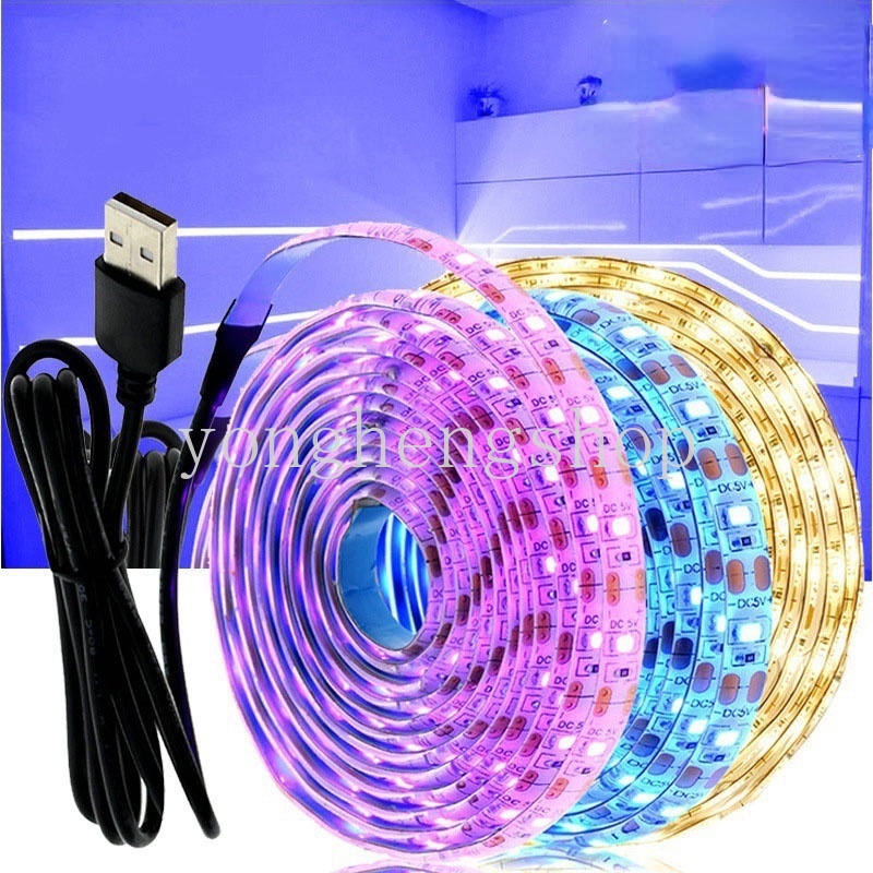 Lampu Strip LED Usb Flexible Dengan Perekat Untuk Dekorasi Rumah