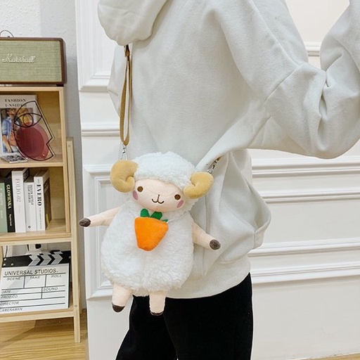 PLUSH DOLL GOAT SLING BAG LUCU GEMES