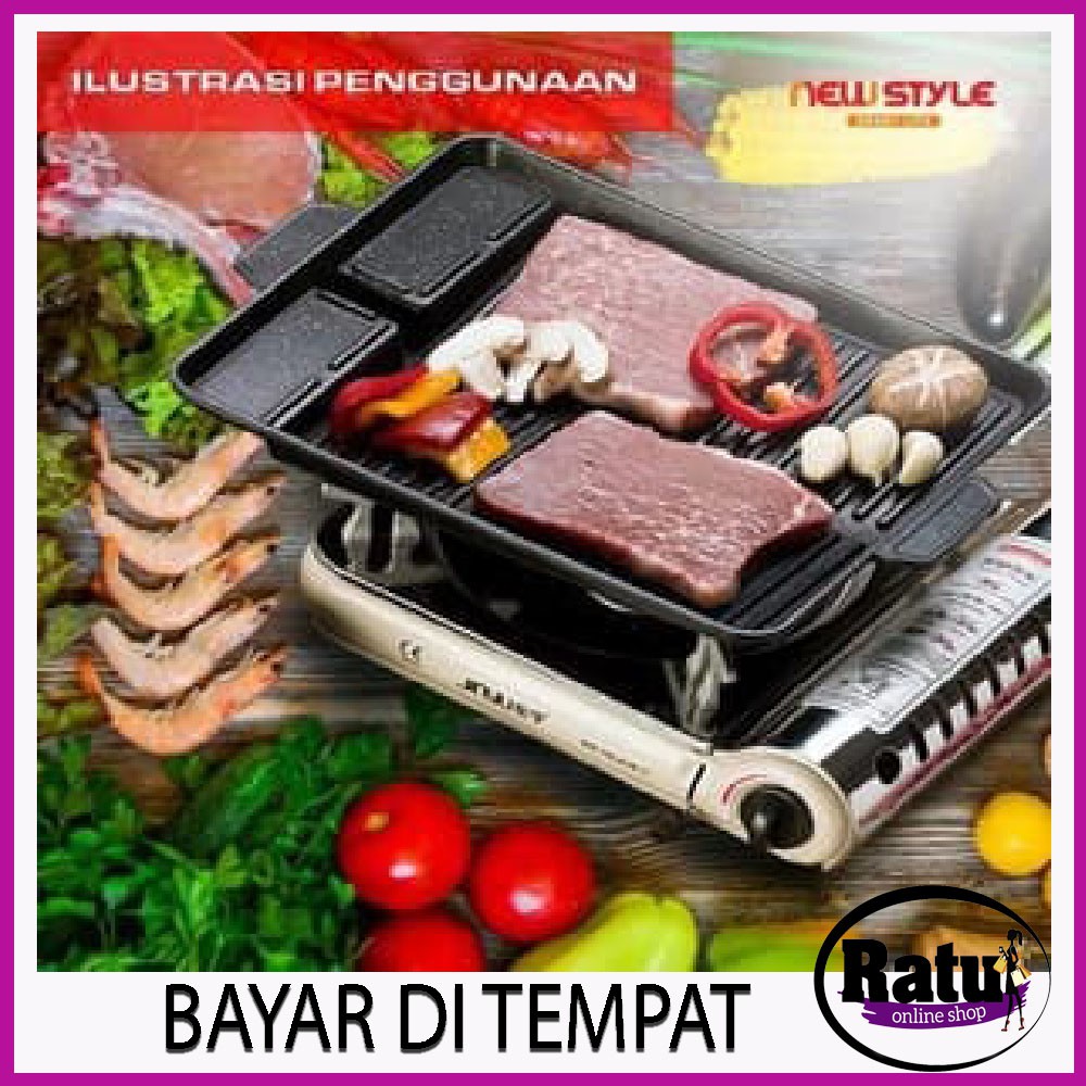 Deskripsi Yakiniku Grill Pan Barberque Grill Pan Alat Pemanggang BBQ / Panggang