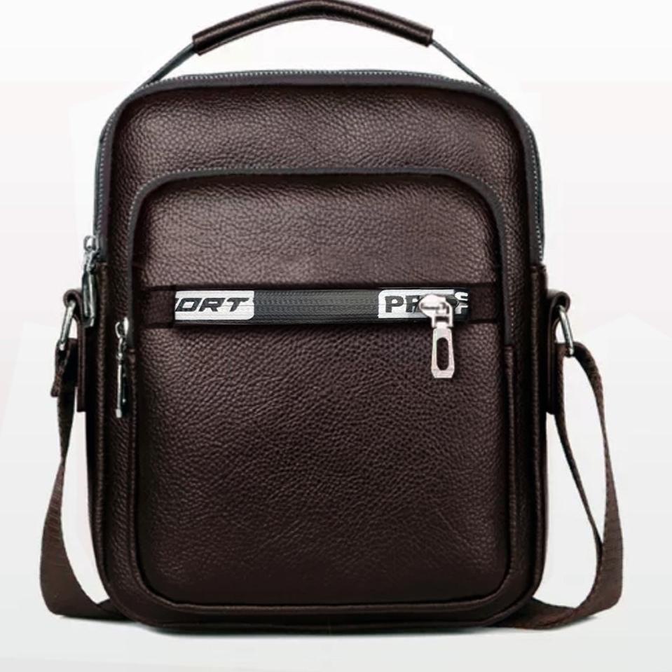 ONGKIR Tas Pria Tas Kulit Selempang Pria 100% Anti Air MX10 Kulit Sintestis Import Original 1Y8