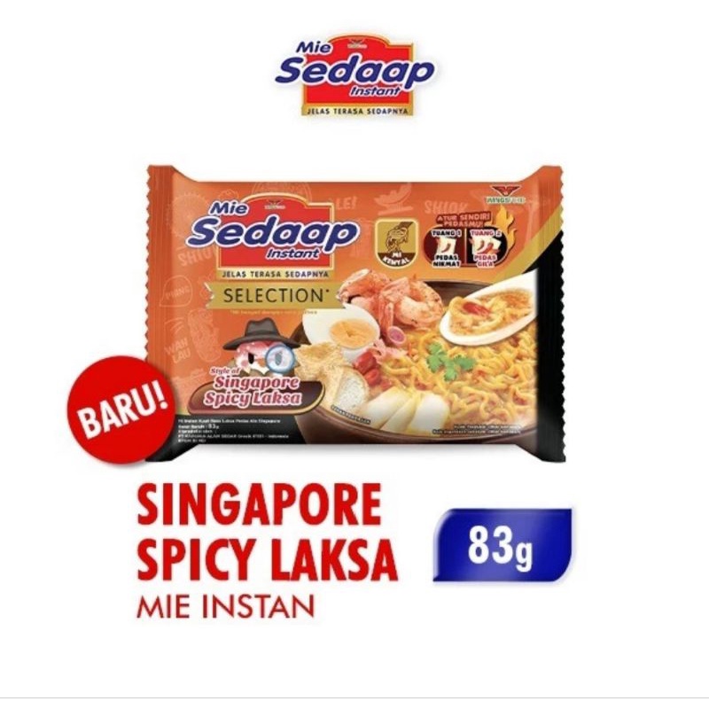 

Mie Sedaap Laksa Singapore Spicy isi 6 pcs