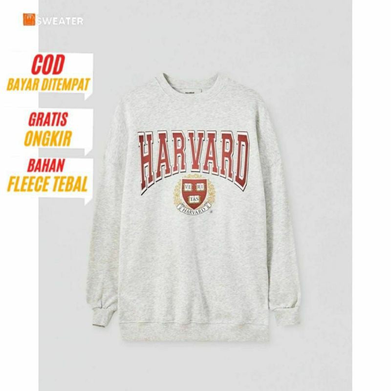 Sweater Wanita/Pria Harvard