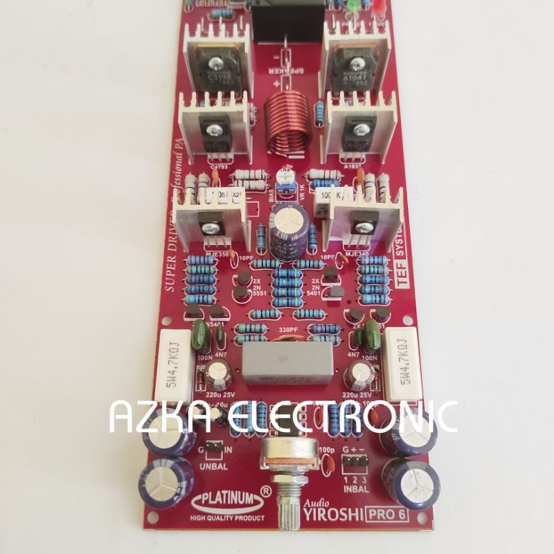 Kit Driver Power Amplifier Yiroshi Pro 6 Plus Speaker Protector