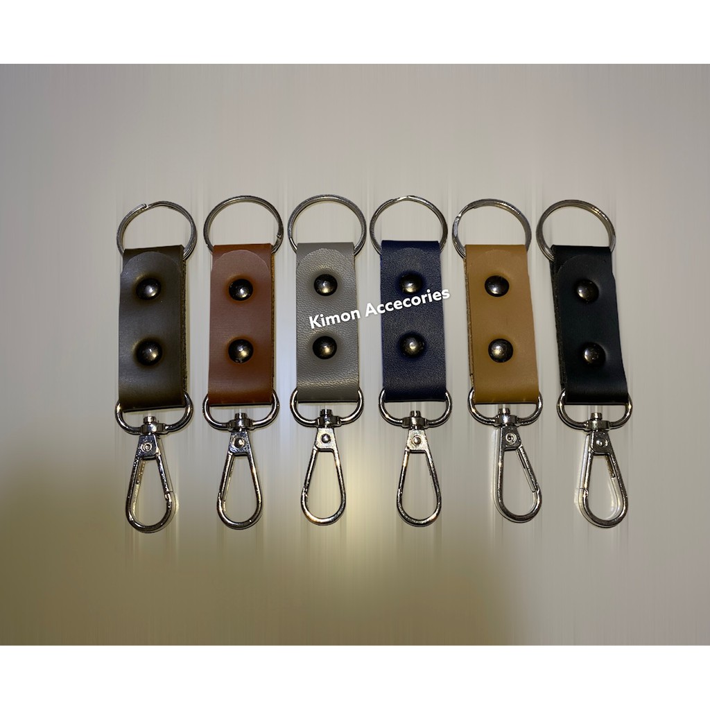 GANTUNGAN KUNCI KAIL FOB DETACHABLE KULIT KEYCHAIN KEY HOLDER TEBAL