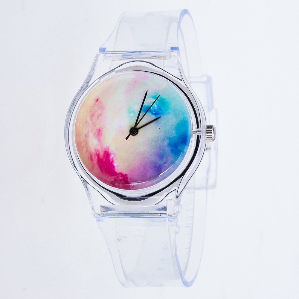 jam tangan transparan galaxy transparent watch JWA020 (1J2)