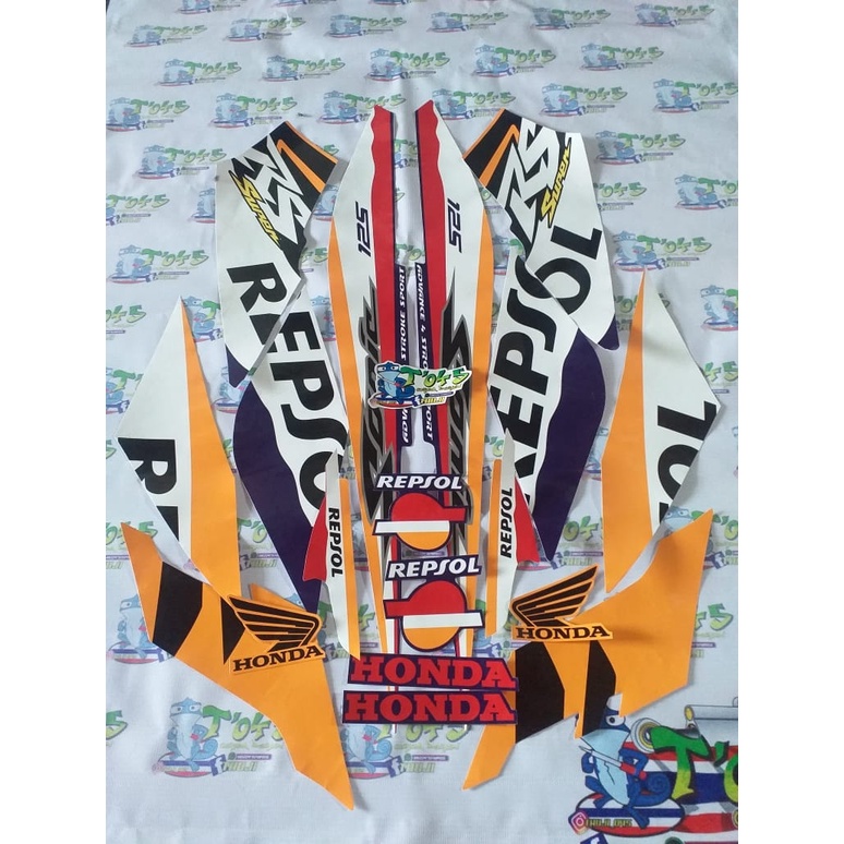 Sticker striping sonic RS old repsol