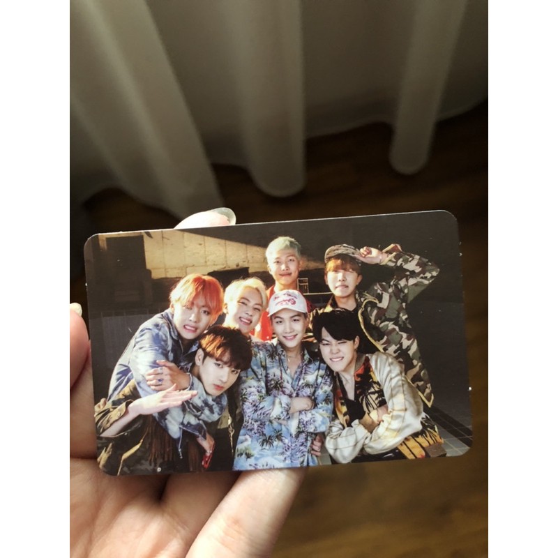 BTS MEMORIES 2016 PHOTOCARD PC FIRE EDITION ORIGINAL