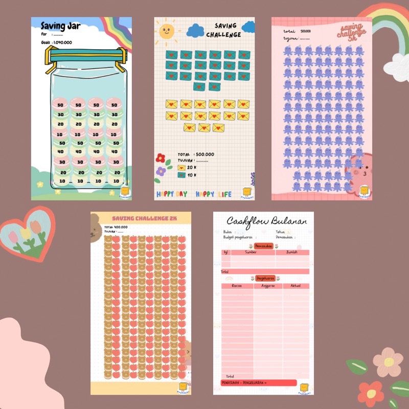 

Kertas saving challenge/ kertas saving jar lucu