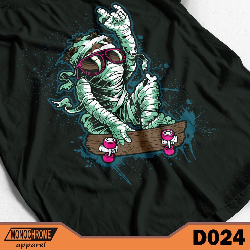 D024 Kaos Baju Distro Pria Skate Skater Skaters Skateboard