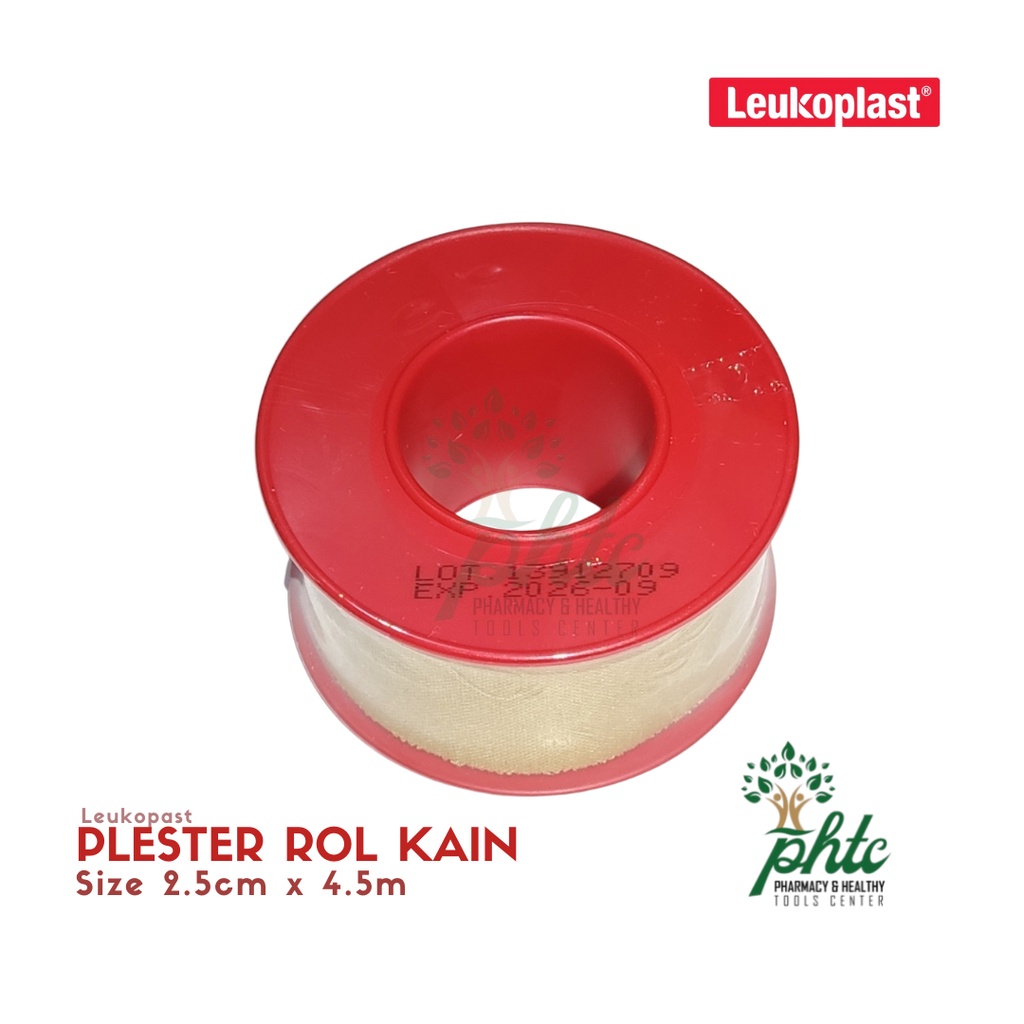 LEUKOPLAST Plester Coklat 2,5cm X 4,5m l Plaster Roll Kain Coklat Leukoplas 2.5cm x 4.5m