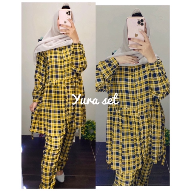 BABYDOLL PAJAMAS LENGAN PANJANG BUSUI/ YURA SET/ ONE SET RAYON JUMBO