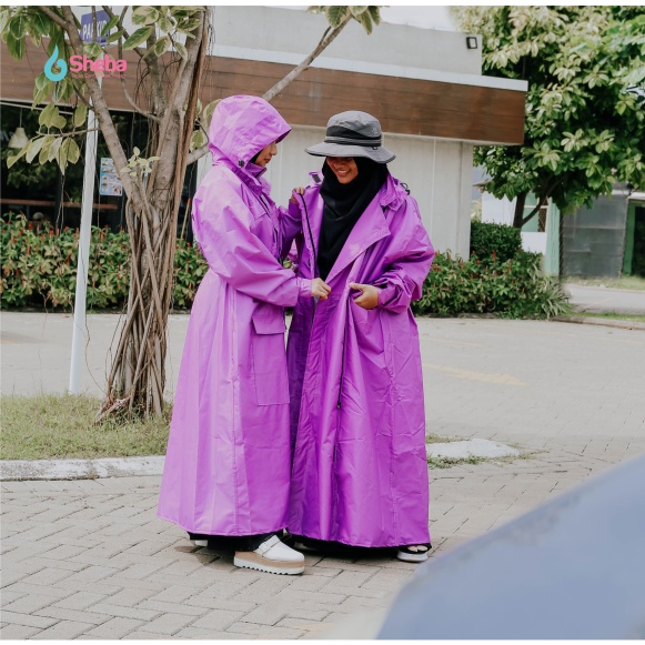 Sheba - Jas Hujan Muslimah Cantik model Zefanya