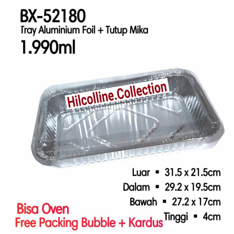 @10pcs Aluminium Foul Cup RX52180 + Tutup Mika