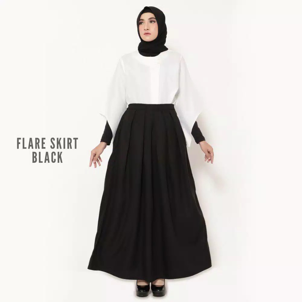 Flare Skirt - Rok Rempel Bawahan Wanita