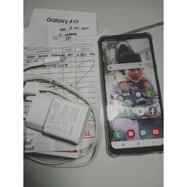 samsung A12 ram 6gb internal 128gb