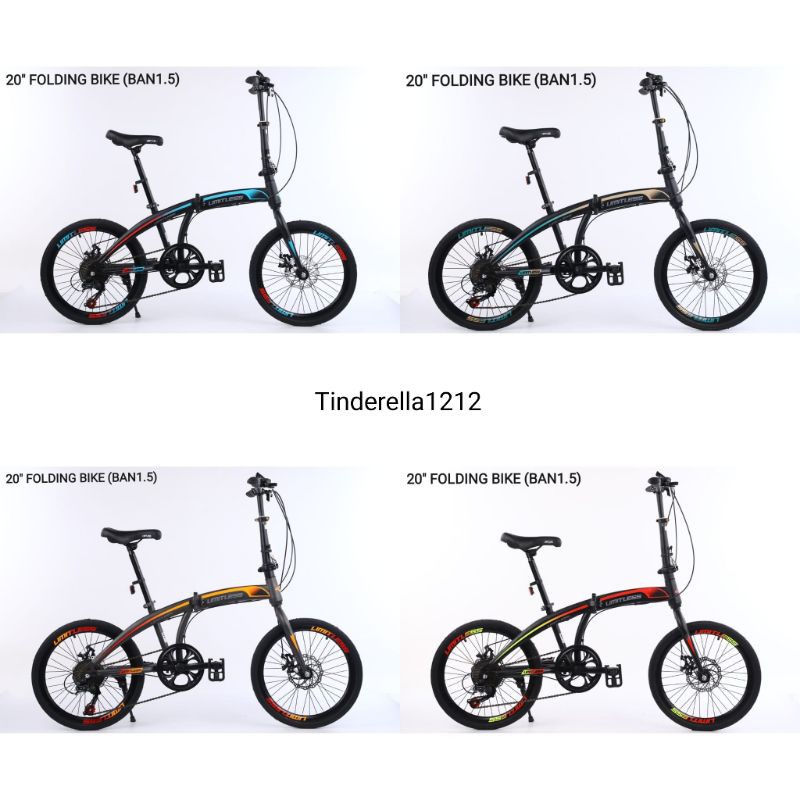 Sepeda Lipat 20" Limitless Velg Tinggi (VT)