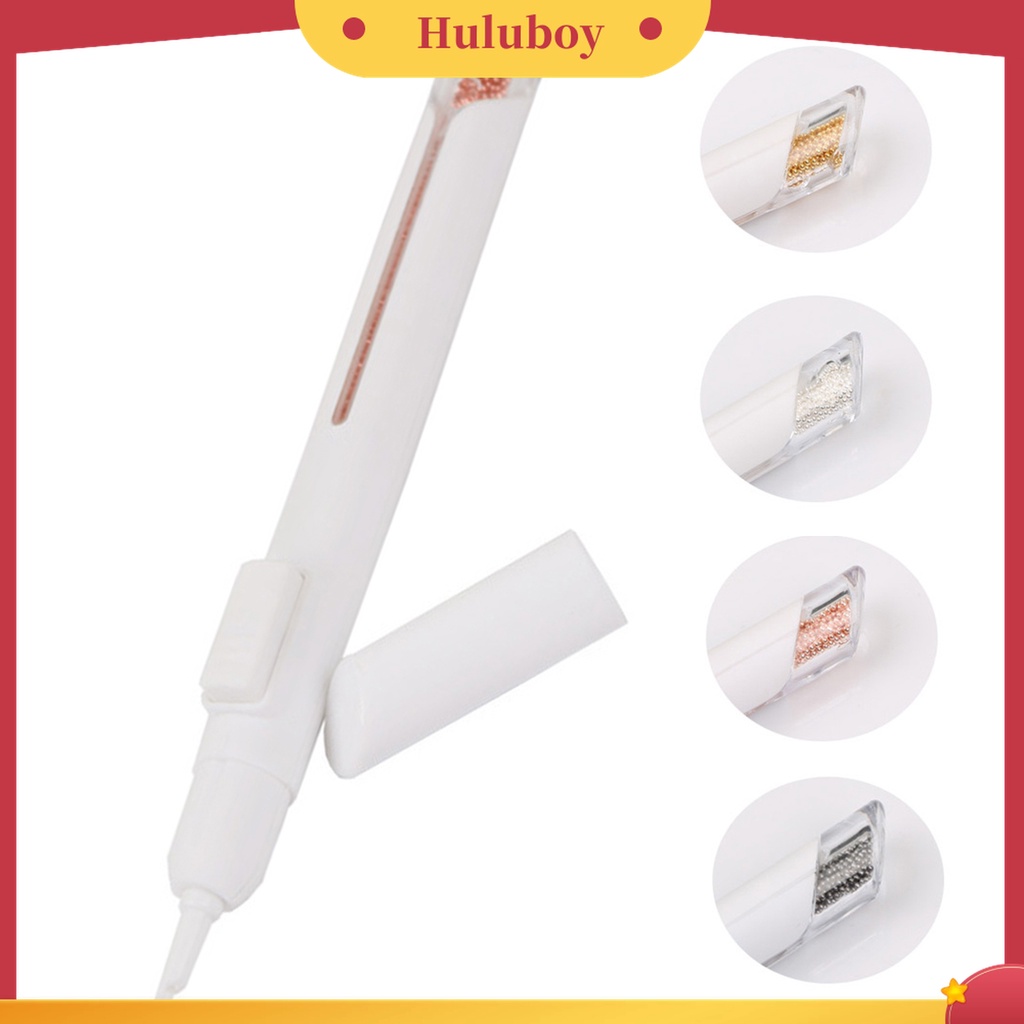 Huluboy Huluboy♡ Pen Pengambil Manik-Manik Bahan Baja Ukuran 0.8mm Untuk Manicure