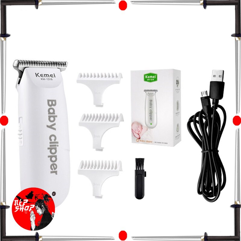 Kemei Alat Cukur Rambut Bayi Elektrik Baby Clipper Shaver Trimmer