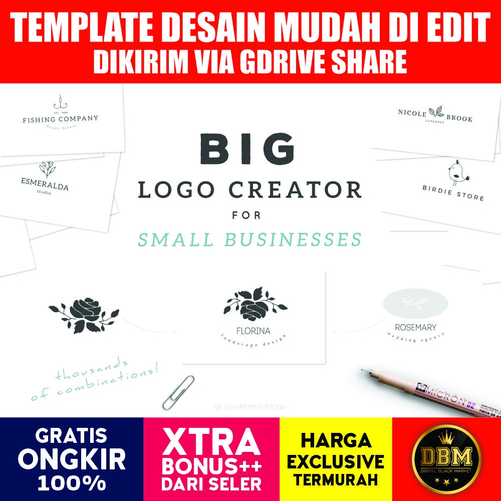 Big Logo Creator For Small Businesses - Adobe Photoshop &amp; Illustrator