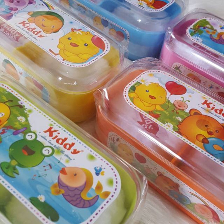 Kiddy Tempat Bedak Bayi Anti Pecah Isi 2 Puff Wadah Tabur Bayi