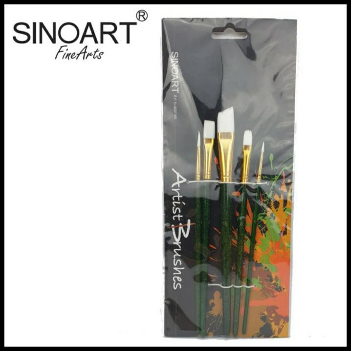 

Best Sale Sinoart Kuas Lukis Set 5 Artist Brush Set