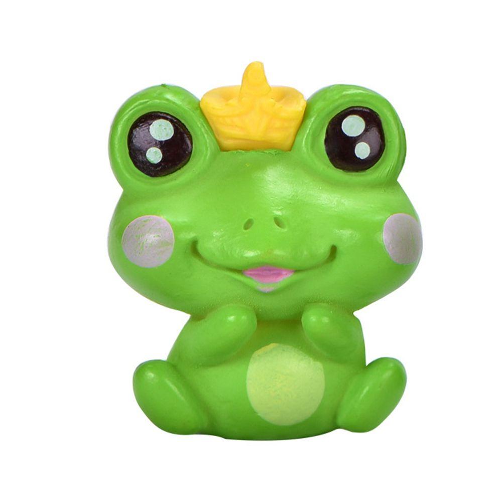 [Elegan] Frogs Figurines DIY Miniatur Lucu Katak Mini Resin Terrarium Kerajinan Tangan Kodok