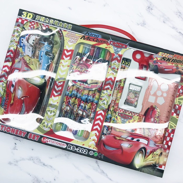 

Tempat pensil set crayon putar cars - mh