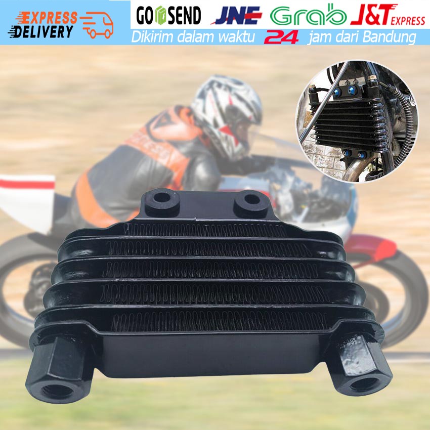 Universal Pengganti Radiator Pendingin Oli Mesin 5 Baris Untuk Motor 125-250cc